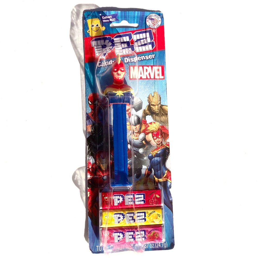 Pez Dispenser Captain Marvel Brand New In Original Packaging